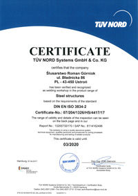 TUV NORD Systems GmbH - Steel structures
